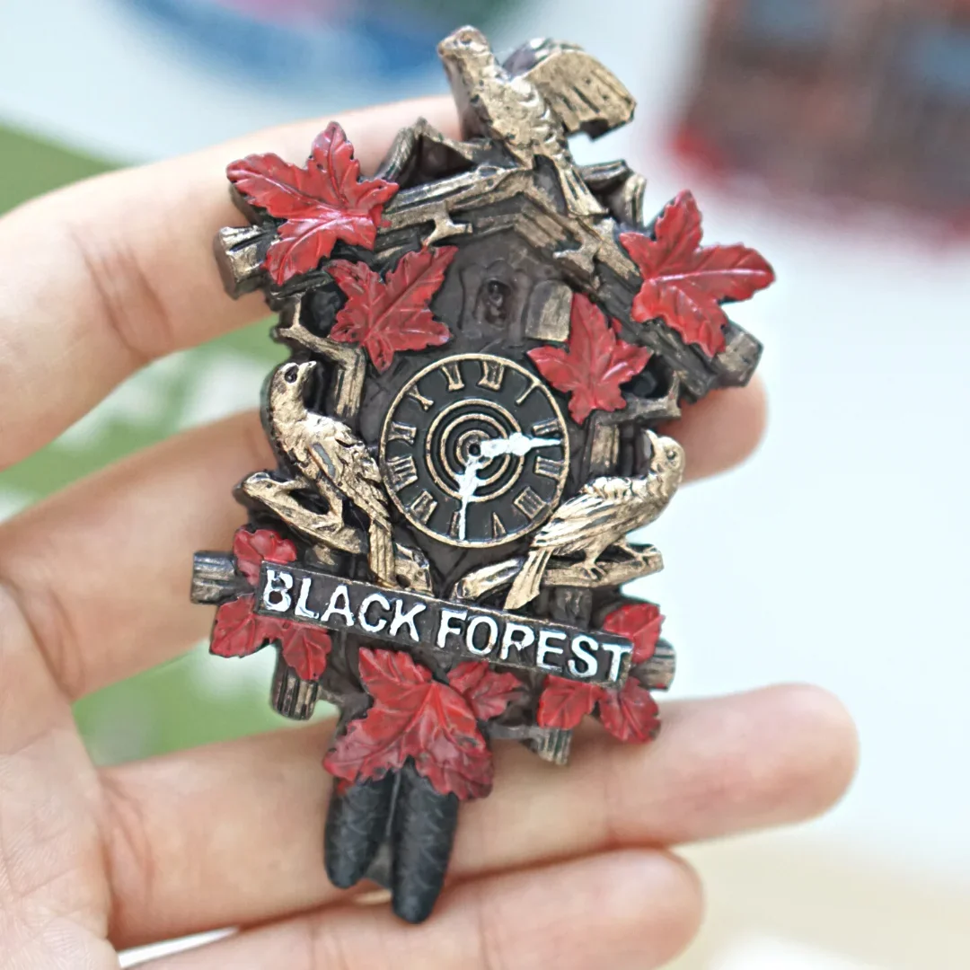 ألمانيا السفر الهدايا التذكارية ألمانيا ثلاثية الأبعاد مغناطيس الثلاجة برلين ميونيخ كولونيا الوقواق ساعة ديكور المنزل مغناطيس الثلاجة #5