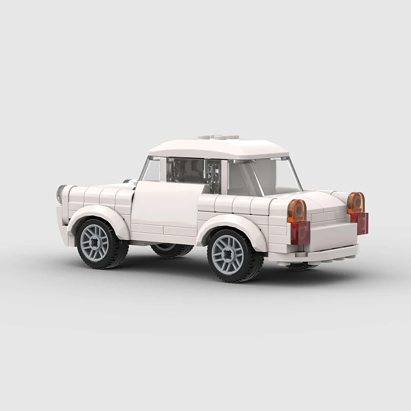 MOC Old Car Trabant Classical Vehicle model Building Creative Blocks Assembly bricks Christmas Day Gift City Technical Ideas toy