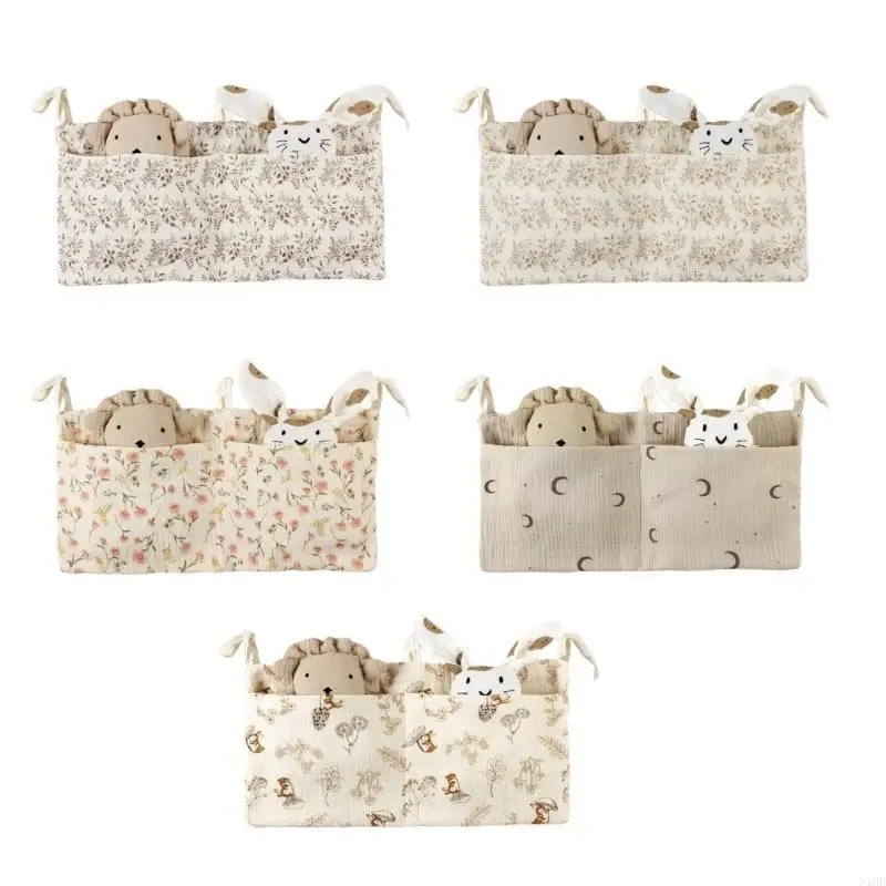 N1HB Cribs حقيبة تخزين حقيبة سرير معلقة لالتقاط العزلة حفاضات معلقة الجيب