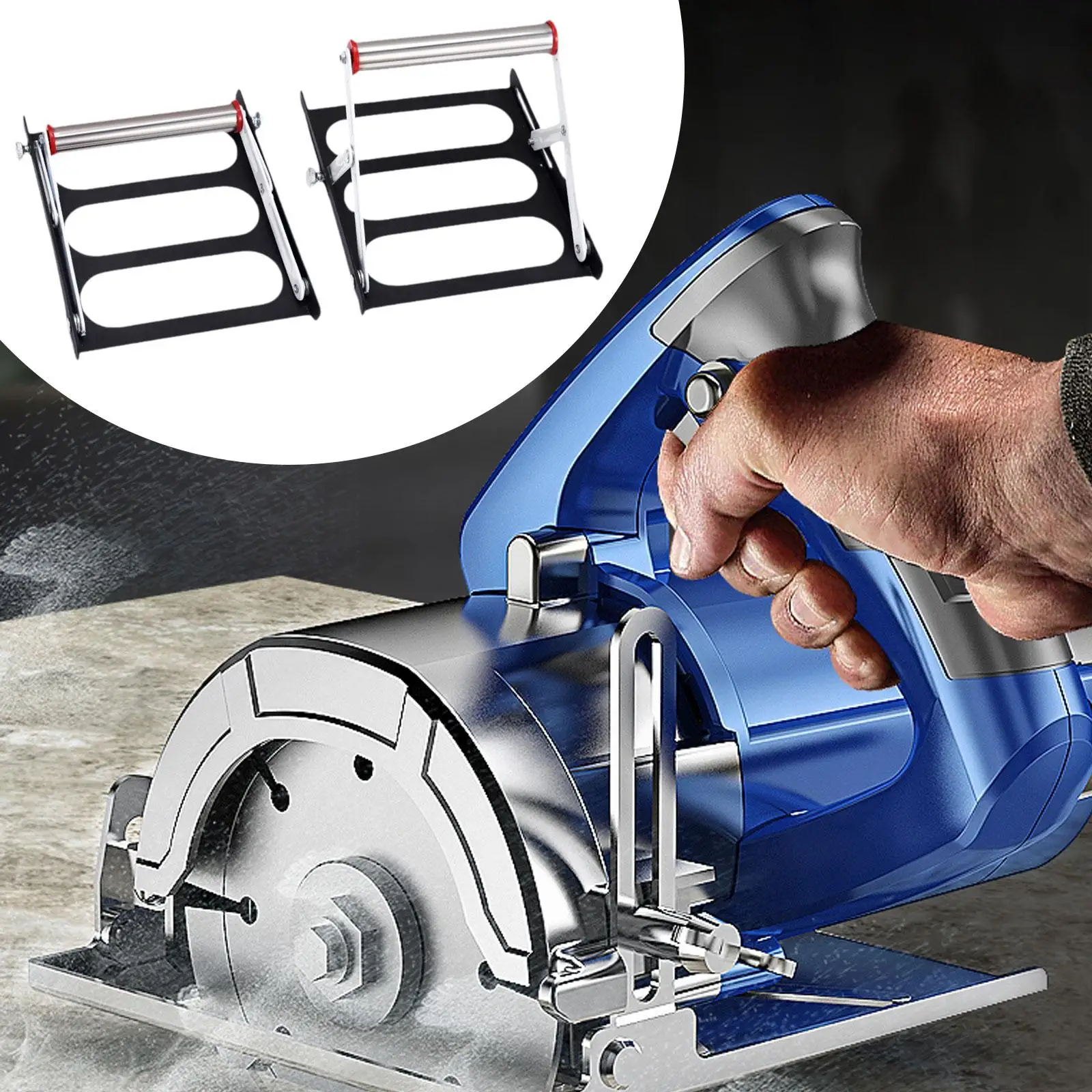 2 Pieces Cutting Machine Holders Adjustable Reinforced Base Professional Unloading Brackets Material Racks