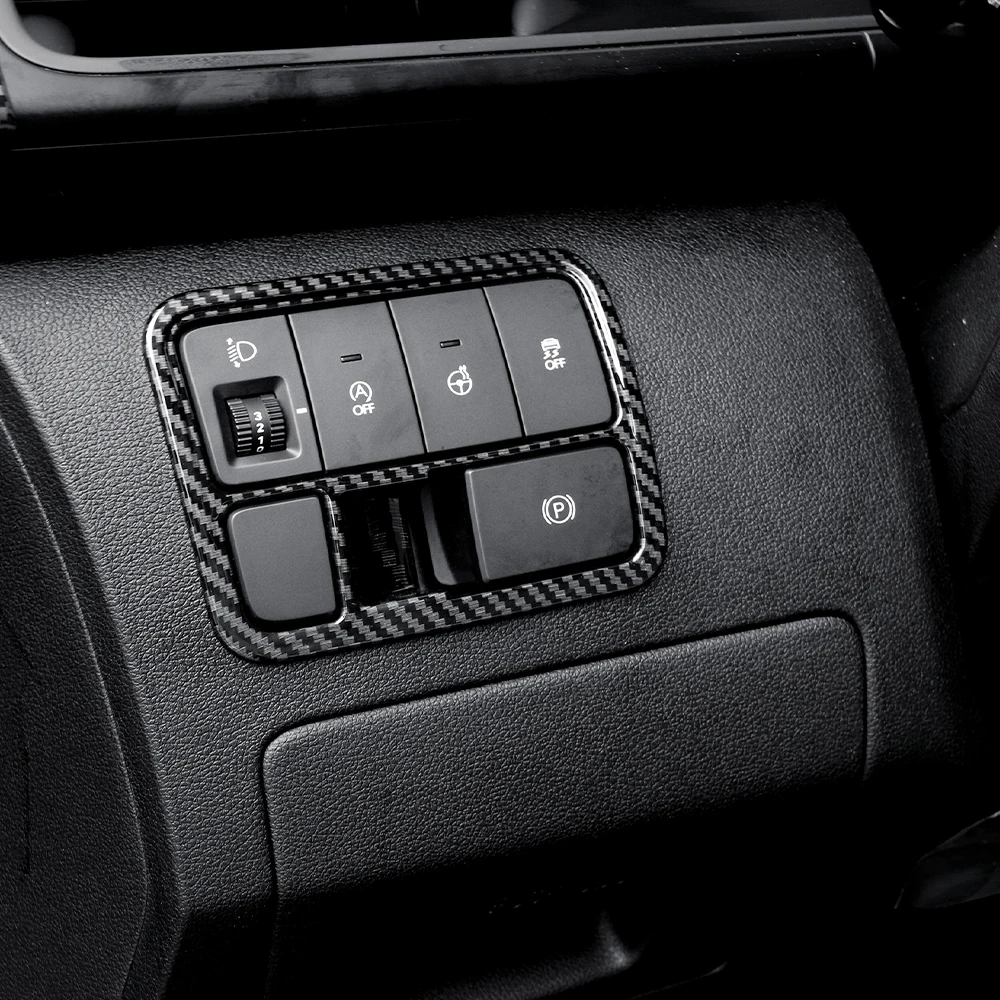 

For Hyundai Staria 2021-2026 LHD ABS Headlight Adjustment Switch Cover Trim Interior Decorative Protector Car Accessories