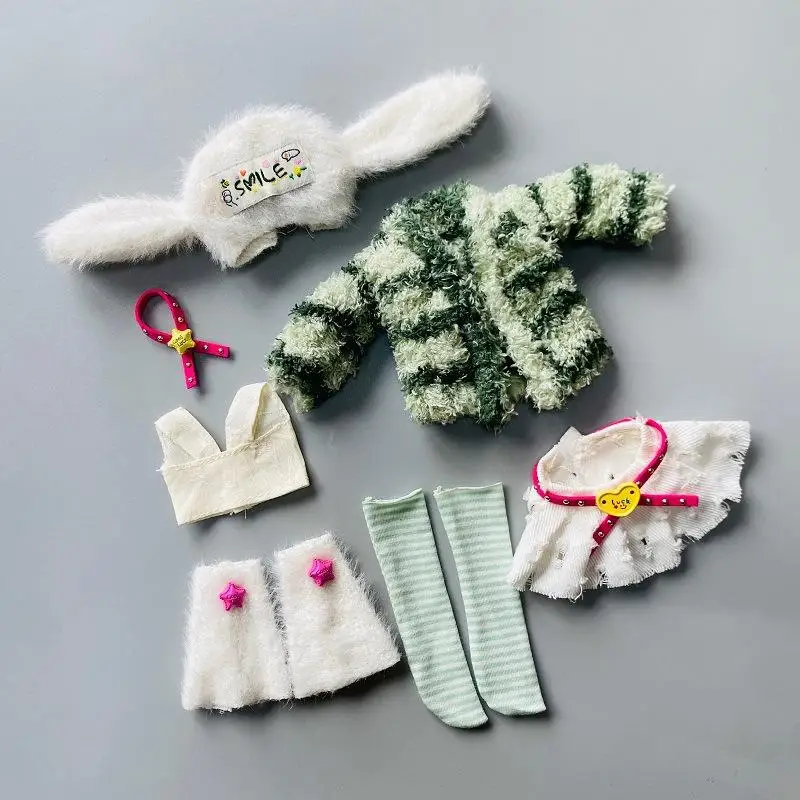 【1 Set Universal Outfit For Dolls DIY Toys 1/6 30cm Doll Cute Clothes Kit Princess Skirt Lolita Dress Up Accessories】 - view 4
