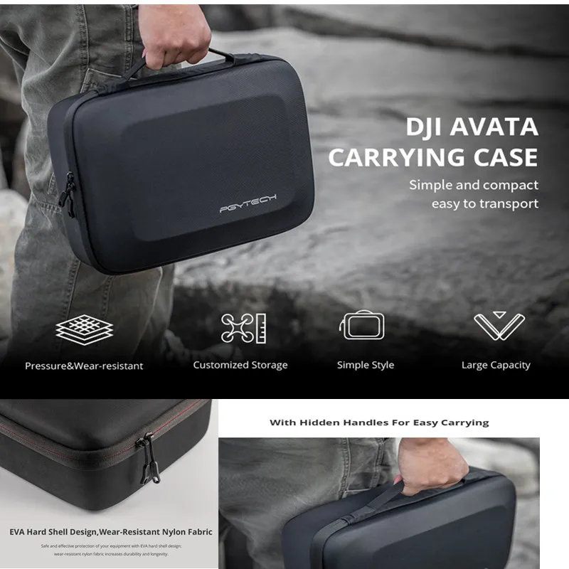 

PGYTECH is applicable to Dajiang DJI Avata storage bag Crossing UAV suit Portable portable waterproof bag accessories