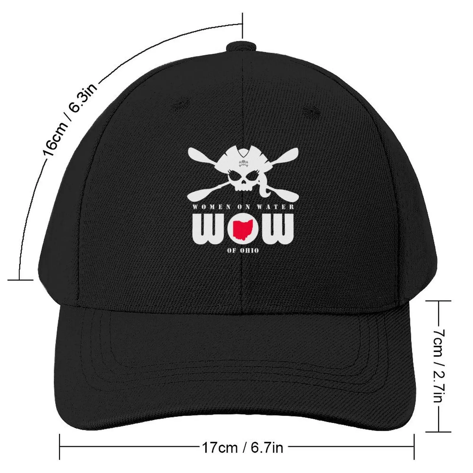 WOW - alternative logo in white for dark apparel Baseball Cap Hood party Hat summer hat sun hat Women's Beach Outlet Men's