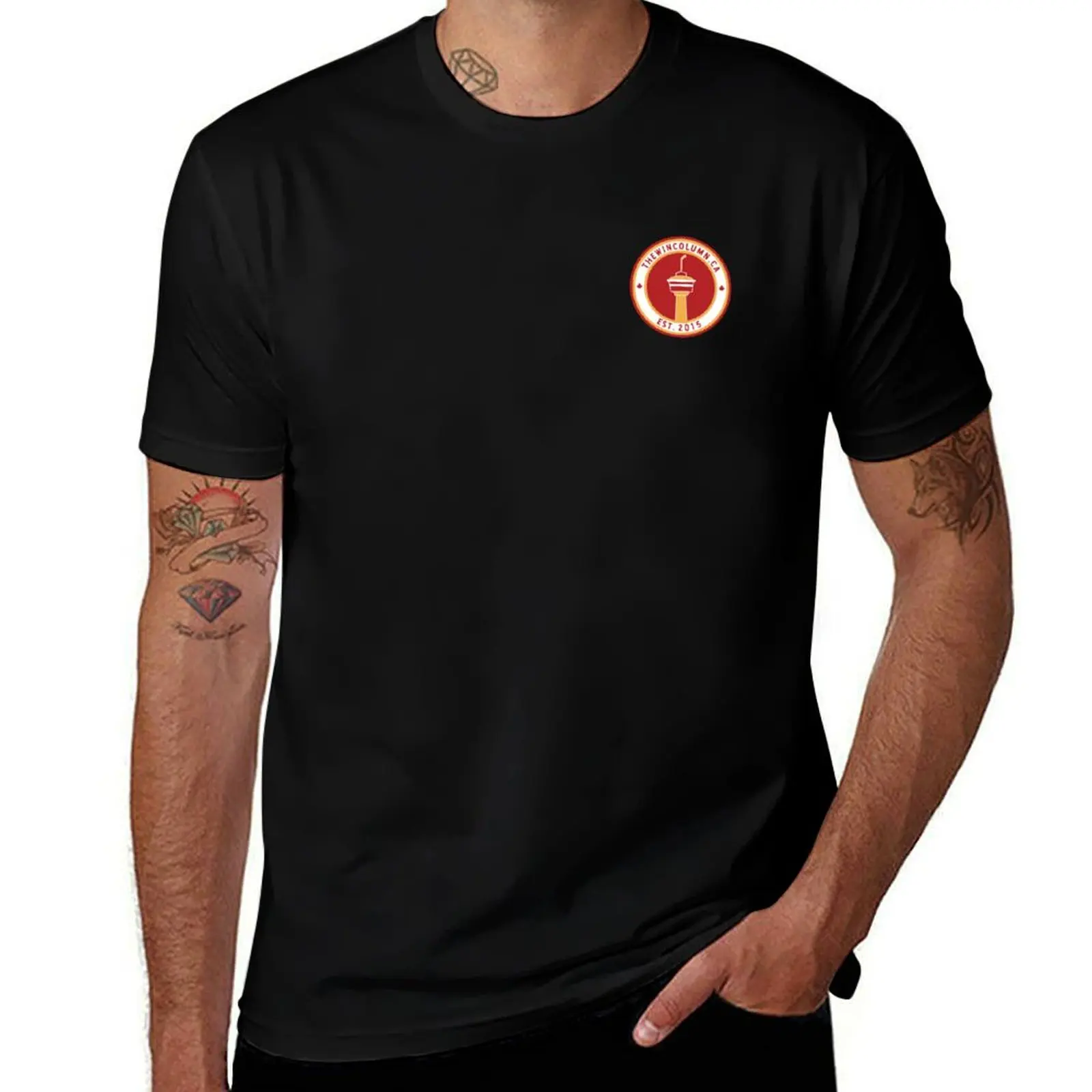 The Win Column T-Shirt Breathable Gym Short Sleeve T-Shirt