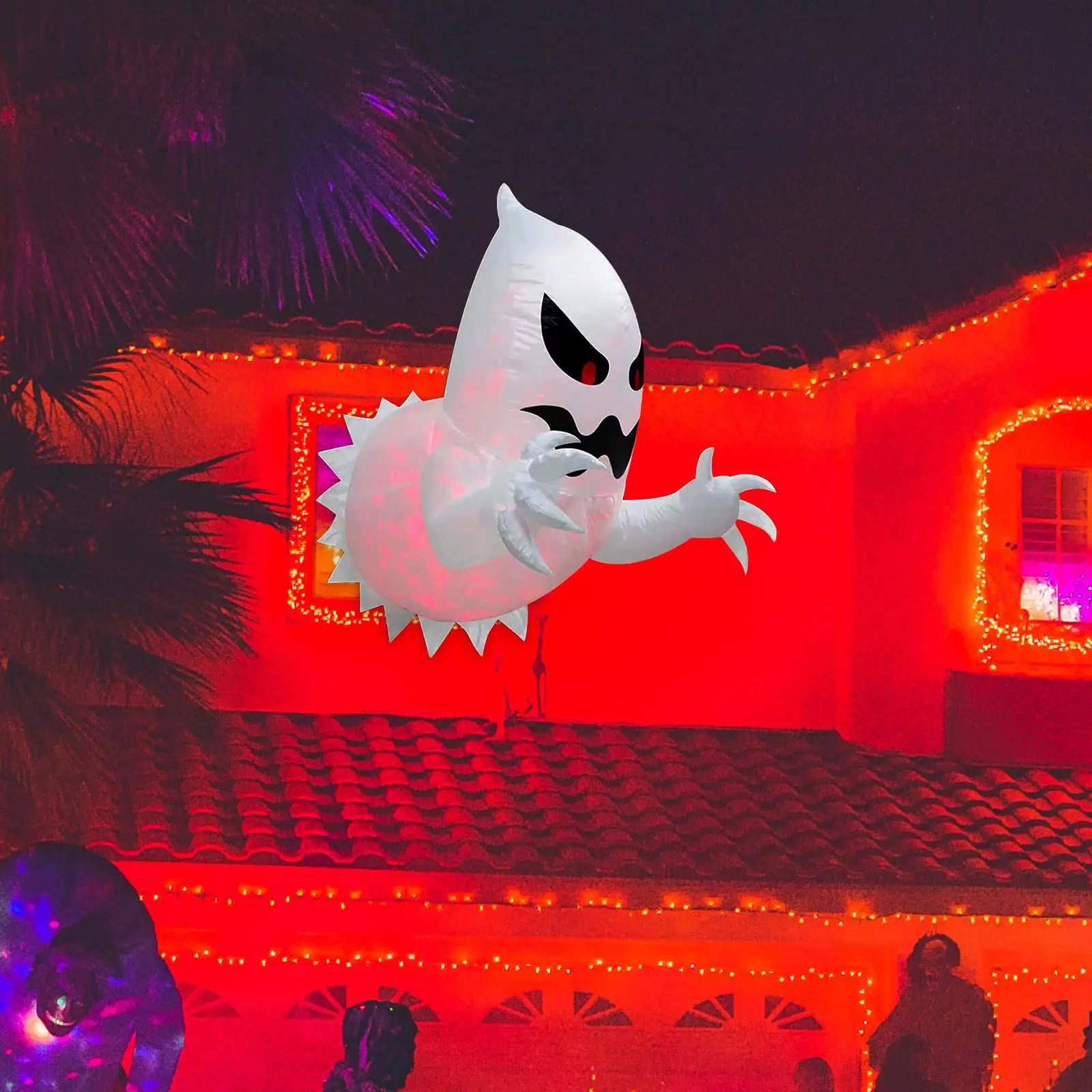 

Надувное окно, призрак, страшное наружное украшение для крыльца, тематического двора для вечеринки