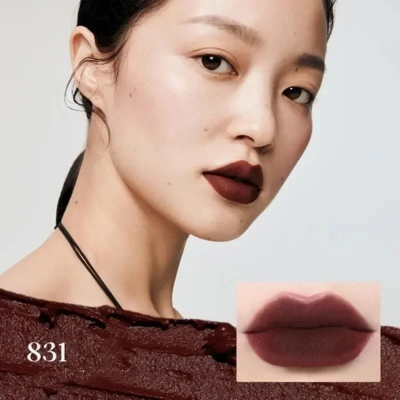 JOOCYEE lipstik cair Umber Velvet, lipstik cair edisi terbatas lapisan bibir lumpur mulut coklat Matte, Lipstik Non-Stick