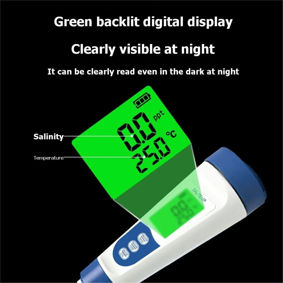 【COUNTDOWN DEAL】 Digital Salinity Meter Saltwater Tester Hydrometer for Aquarium Salinity Detector for Soup Ingredients