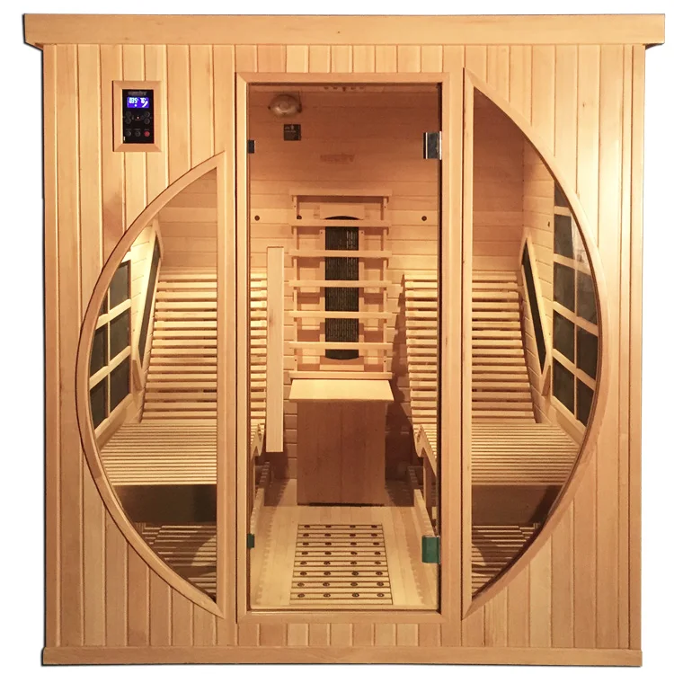 Modern Luxury relax sauna room Home Hemlock Double Recliner far infrared sauna room