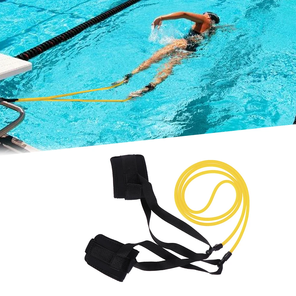

1 Set Swimming Resistance Belt Durable Portable Pool Training Equipment Strength Toning Fitness Accessories Swim Trainer Band
