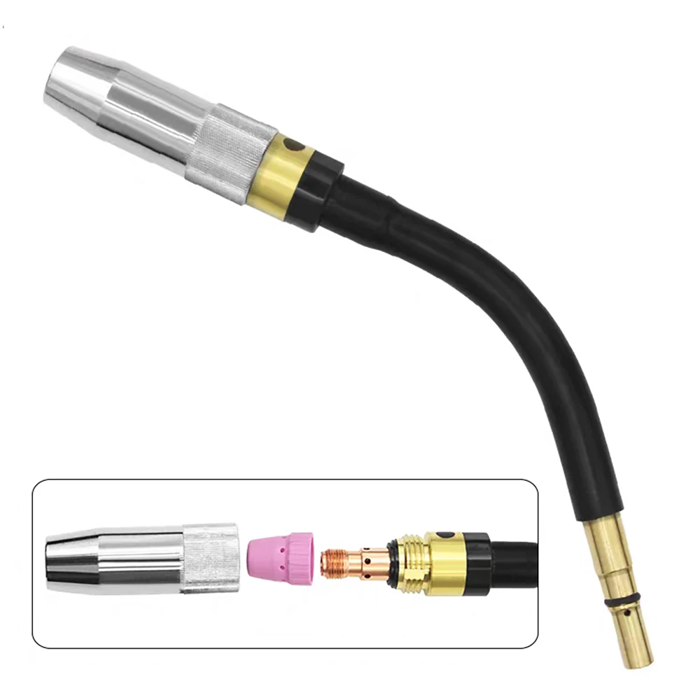 5 PCS Welding Torch Protective Nozzle Pure Copper Thick Conductive Nozzle Pulse 500A Air-Cooled Welding Robot Accessories