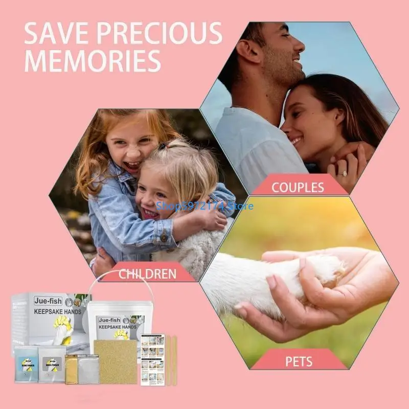 Y3NB Hand Casting Kits Keepsakes Hands Statue DIY Together Funny Model Set Present