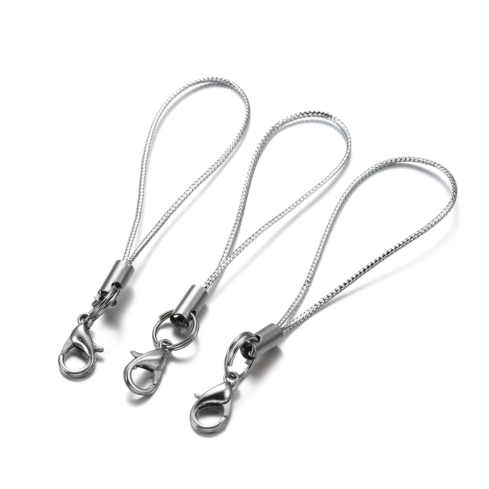 20/50/100 Stück Lanyard Lariat Strap Cords Karabinerverschluss Seil Schlüsselanhänger Haken Handy Set Charms Schlüsselanhänger Anhänger Schlüsselanhänger Zubehör