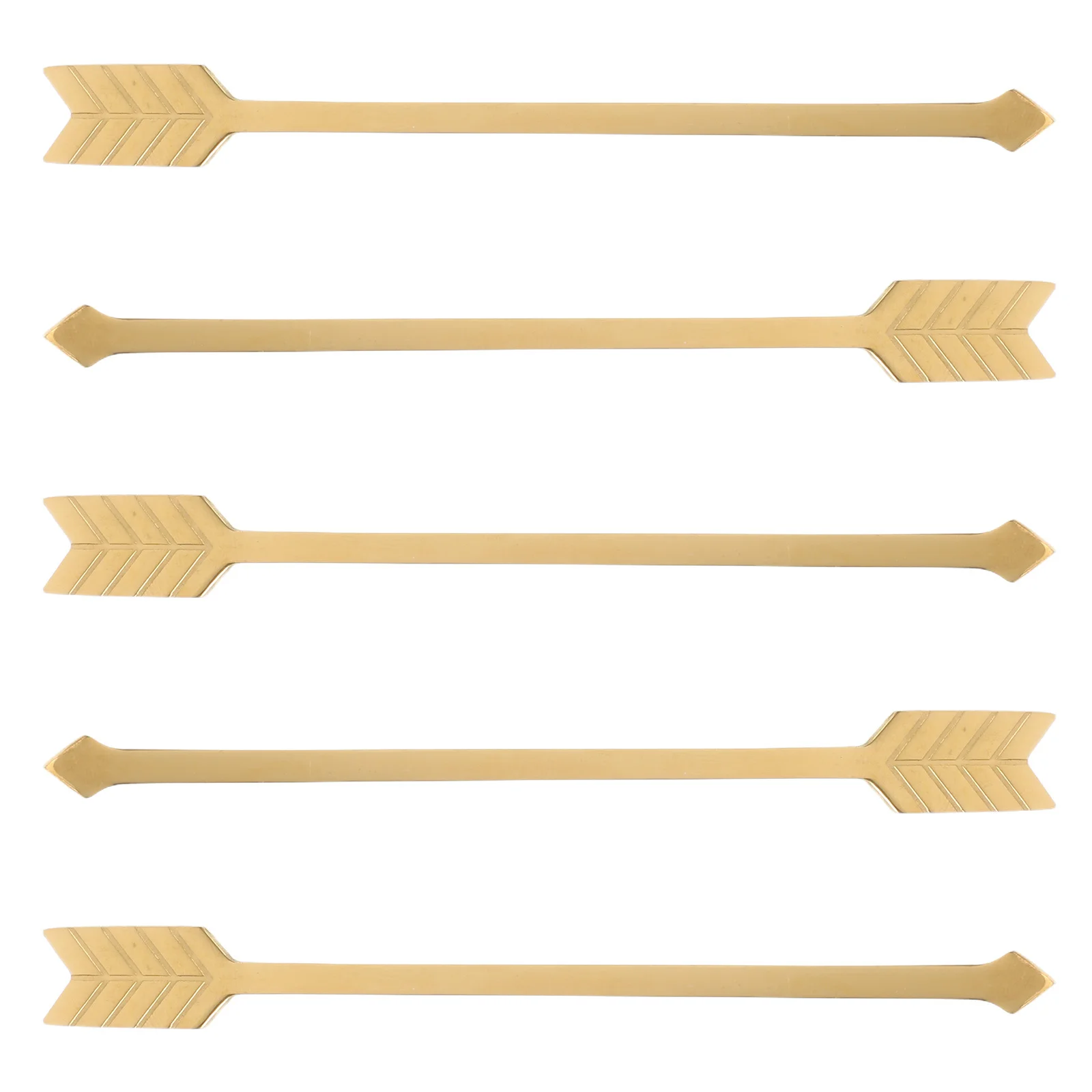 

5Pcs Stainless Steel Beverage Stirrers Versatile Metal Cocktail Picks for Coffee Tea Desserts Home Bar Kitchen Use