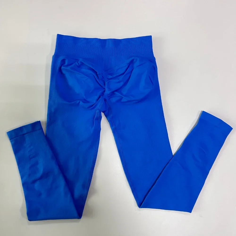 Nahtloses Gym-Set für Damen: Tanktops, High-Waist-Scrunch-Yoga-Leggings, Fitnesskleidung, Workout-Sets, Sportbekleidung, Gym-Anzug, Activewear – Detail 15