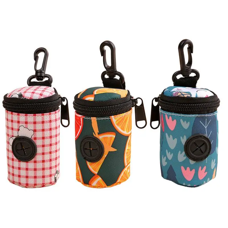 Dog Poop Bag Carrier Portable Pet Waste Bag Dispenser Dog Garbage Holder Dispensers outdoor Multi-functional Cleaning Supplies