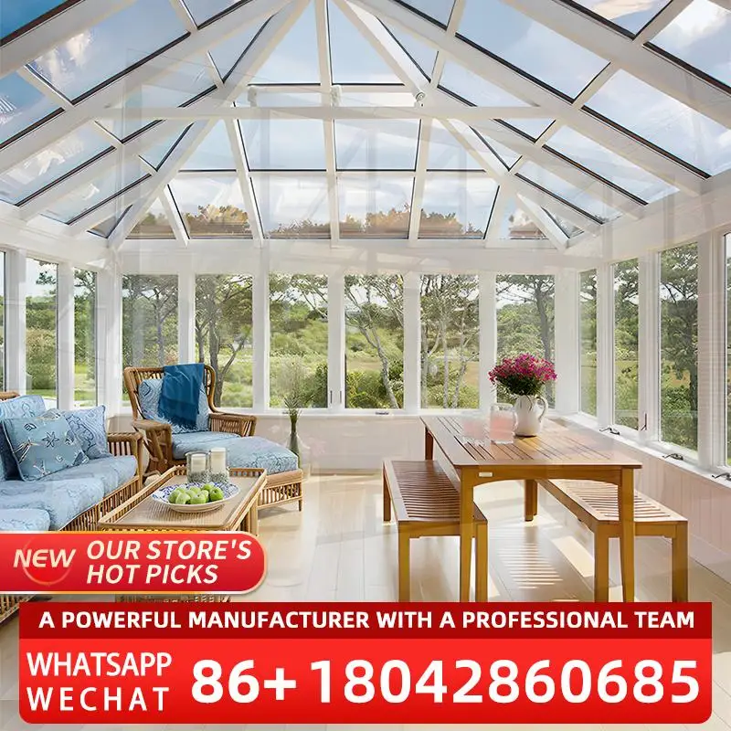 

Customized AluminumGlass FreeStanding EnergySaving ThermalInsulation Sunroom for US Gardens and Yards sunroom