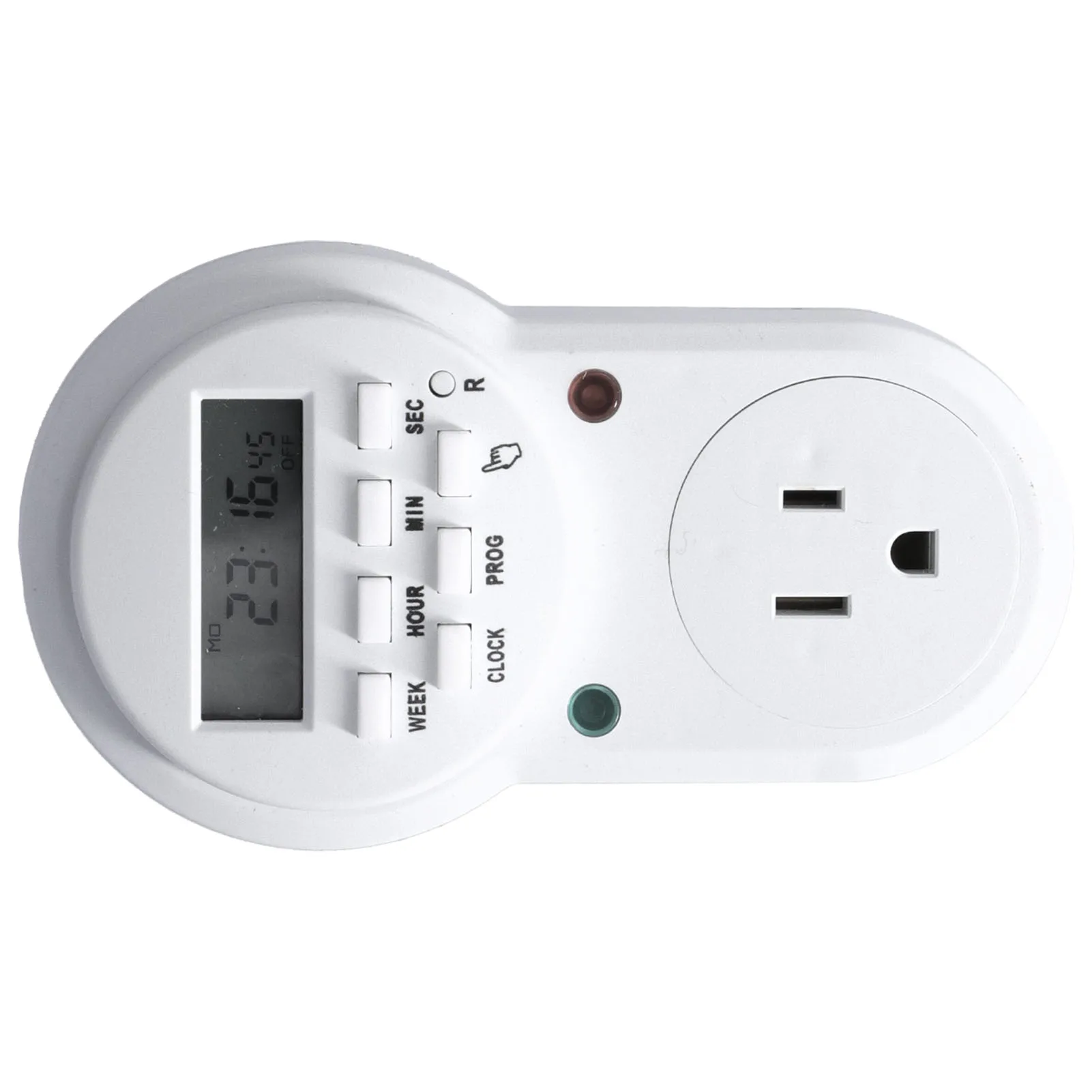 24 Hours Indoor Plug in Timer Timer Outlet Digital Programmable Outlet Timer for Electrical Outlets Lights and Home Appliances