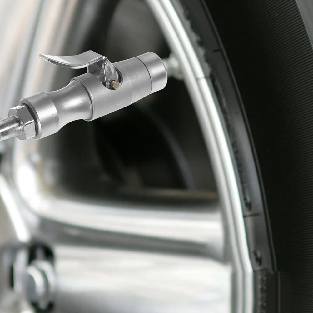 

2pcs Tire Inflator Nozzle Adapter Locking Air Chuck For Car Motorcycle Bicycle Durable Portable Valve Supply Tool Tire Inflation