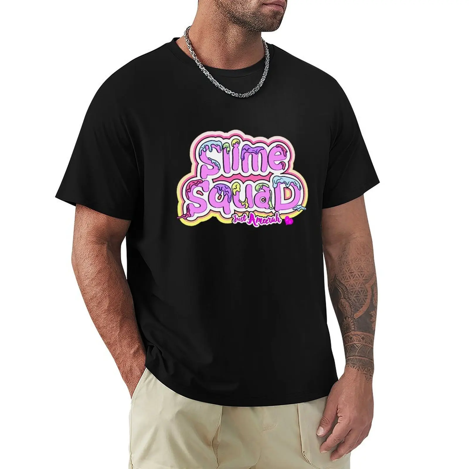 

Slime Squad Just Ameerah Merch T-Shirt Comfortable Workout Short Sleeve Shirt