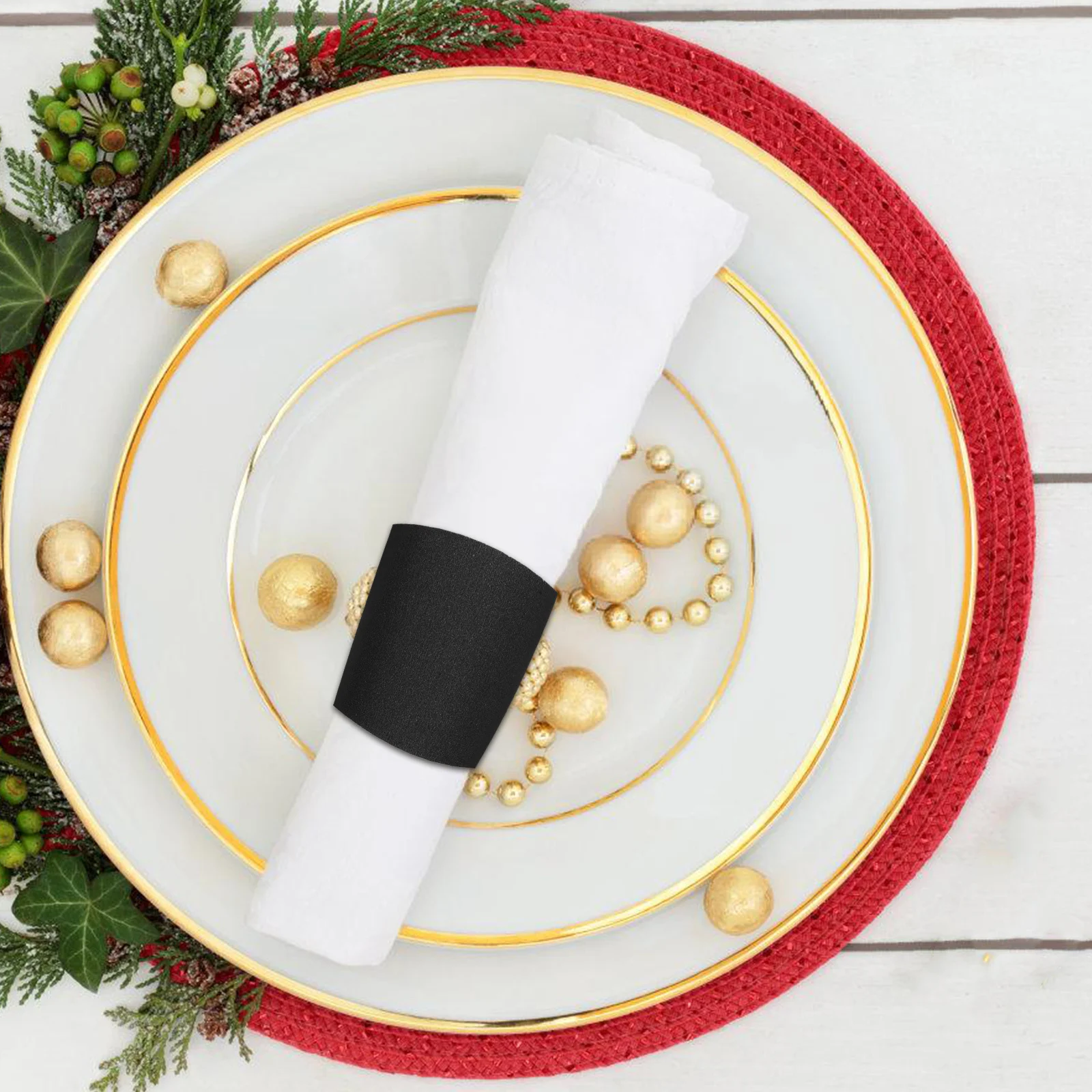 

500Pcs Paper Napkin Rings Self Adhesive Disposable Napkin Bands for Hotel Restaurant Party Bulk Set Silverware Wraps Bands