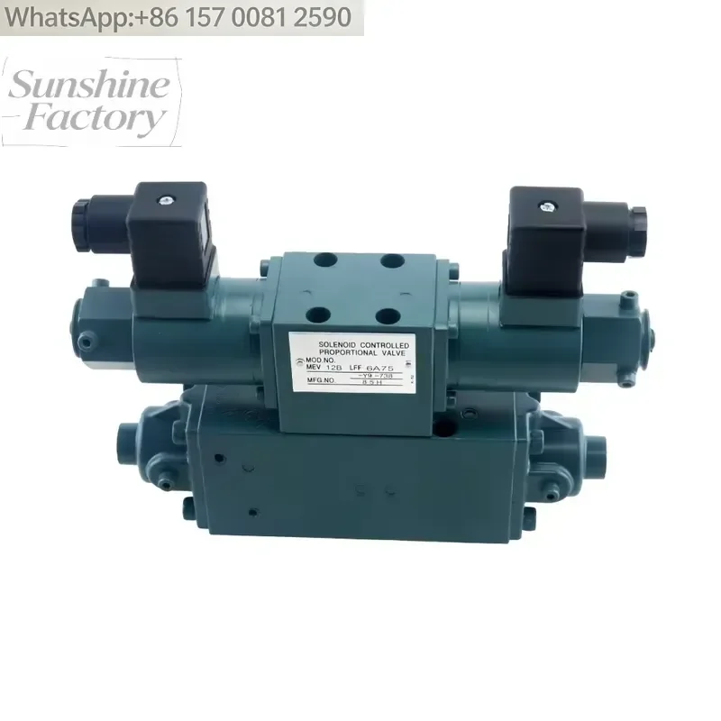 Molding Machine Flow Valve MEV12BLFF6A75 High Pressure Proportional Valve with Base MEV16BLFF6C130 Hydraulic Valve