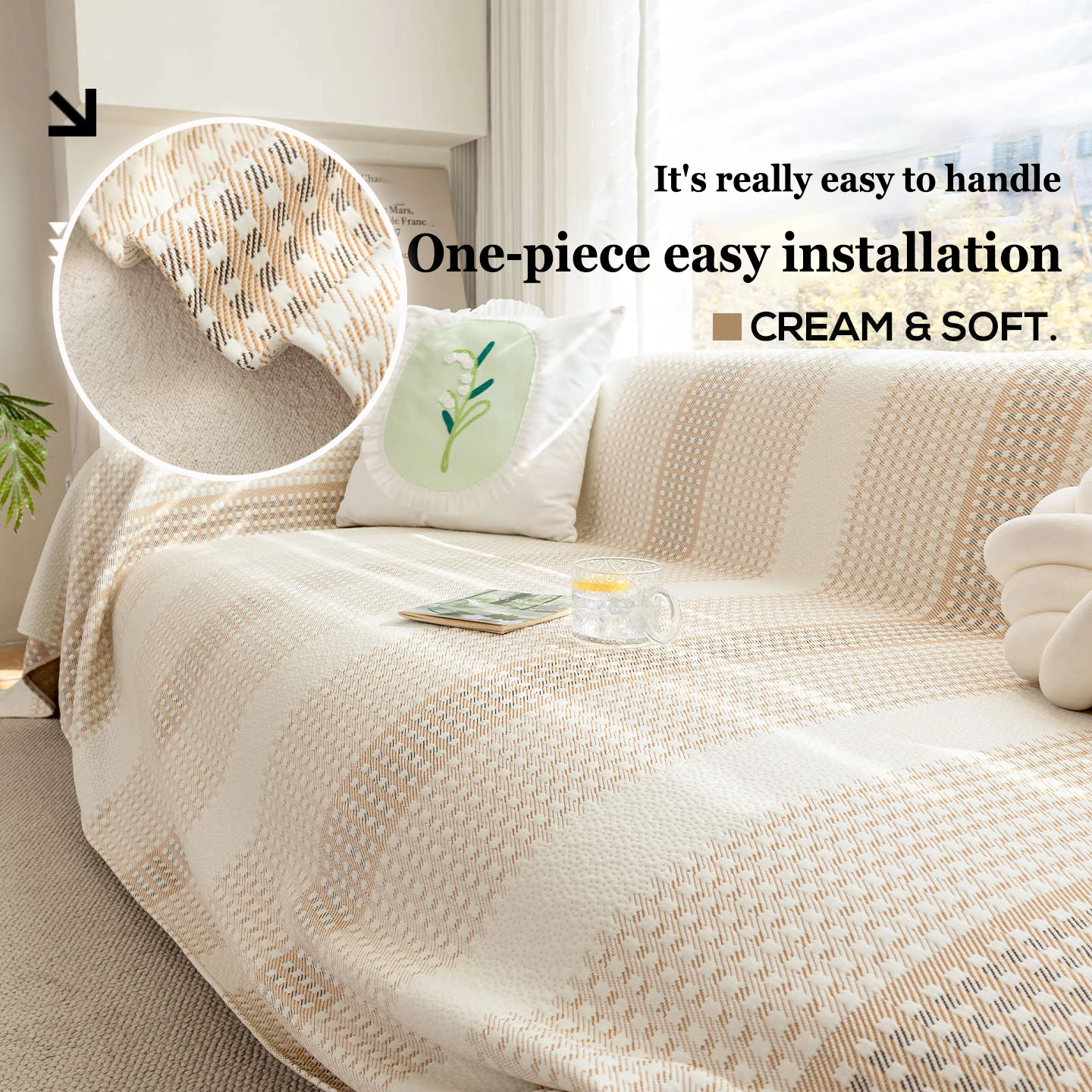 Summer Cool Anti-Cat Scratch Sofa Cover Fabric One Complete and All-Season Universal Sofa Cushion Decoration Home Sofa Towels