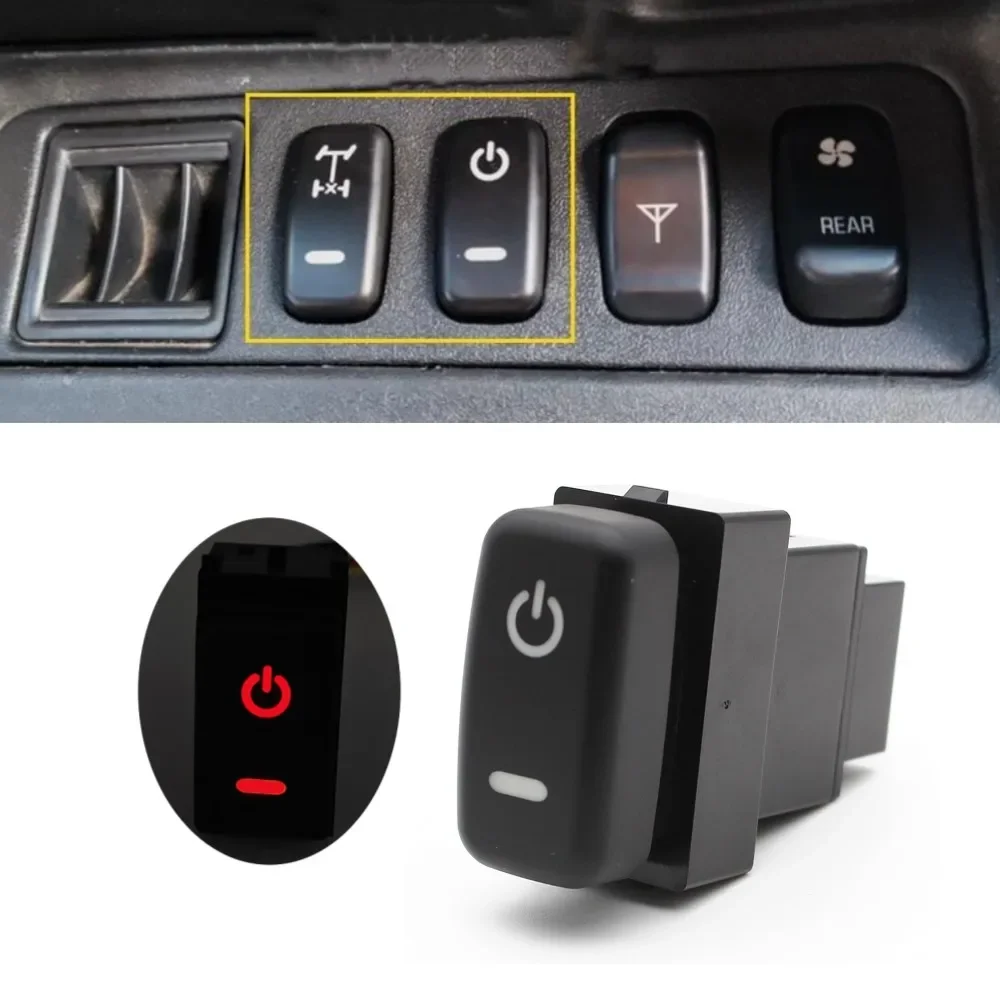 For Mitsubishi Outlander Pajero V73 V93 V97 Lancer EX Car Power on Off Switch Button with Connection Wire