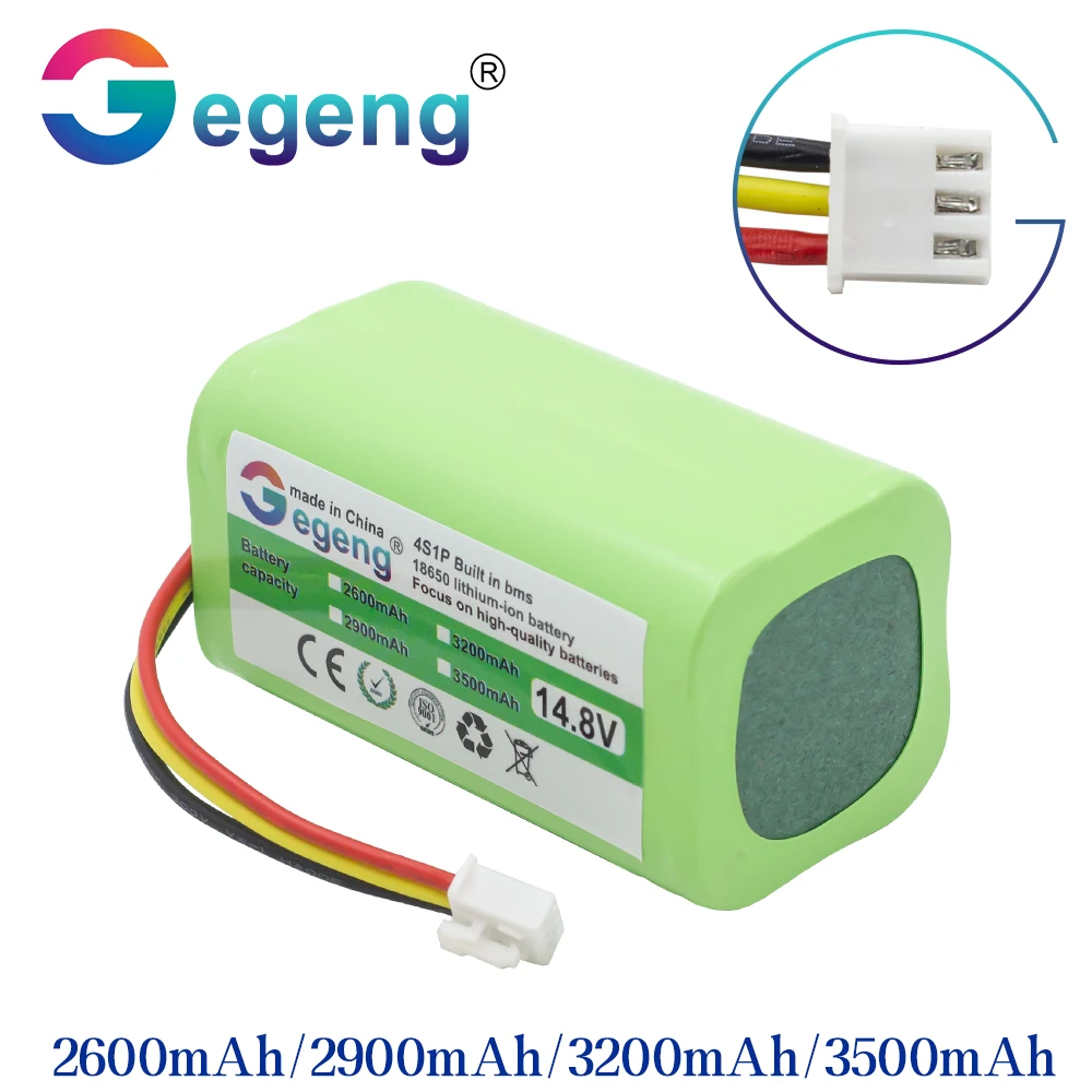 Gegeng 14.8V 2600mAh akumulator do Liectroux C30B E30B, do Proscenic 800T, 830P, 820P, 820T, 820S odkurzacz Li-ion 14.4V