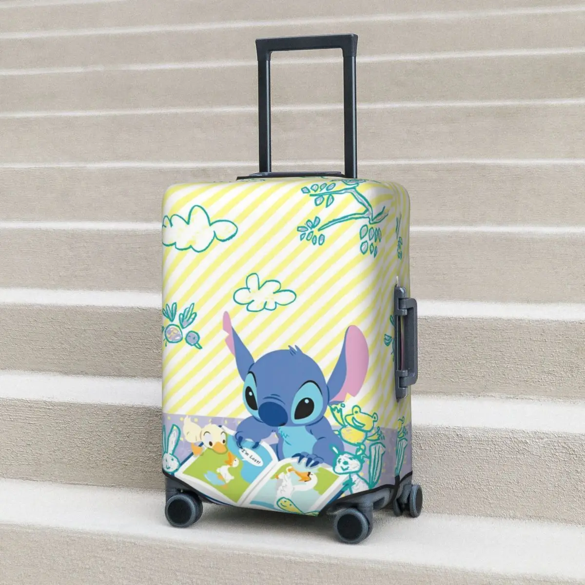 Custom Stitch Luggage Cover Protector Fashion Travel Suitcase Covers Cruise Trip Vacation Strectch Luggage Supplies Protection