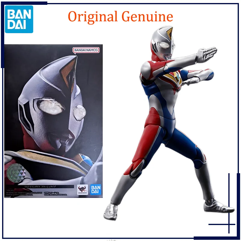 Original Genuine S.H.Figuarts Ultraman Dyna Bandai Anime Model Toys Action Figure Gifts Collectible Ornaments Boys Kids Girls