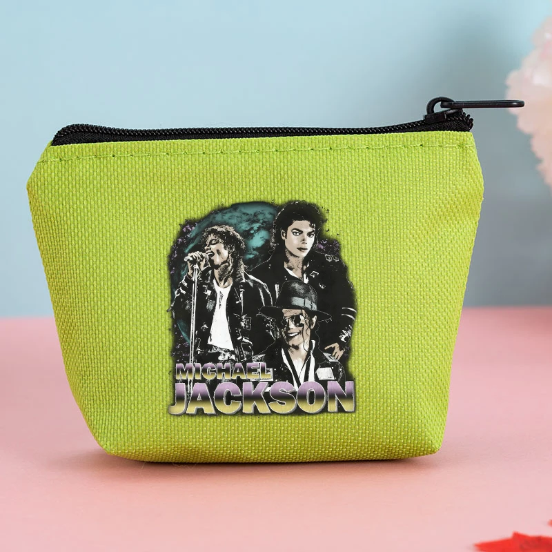 King of Pop Michael Jackson Coin Purse Cartoon MJ Wallets Mini