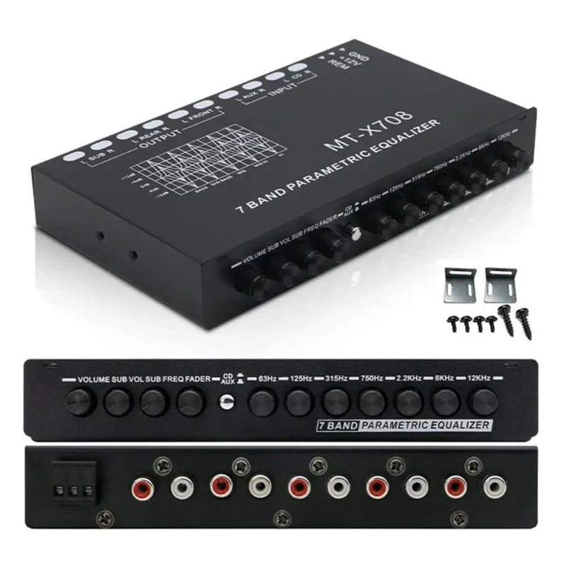 High Performances 7 Band Car with Parametric Control and Subwoofer Output for Superior Stereo Sound Experience