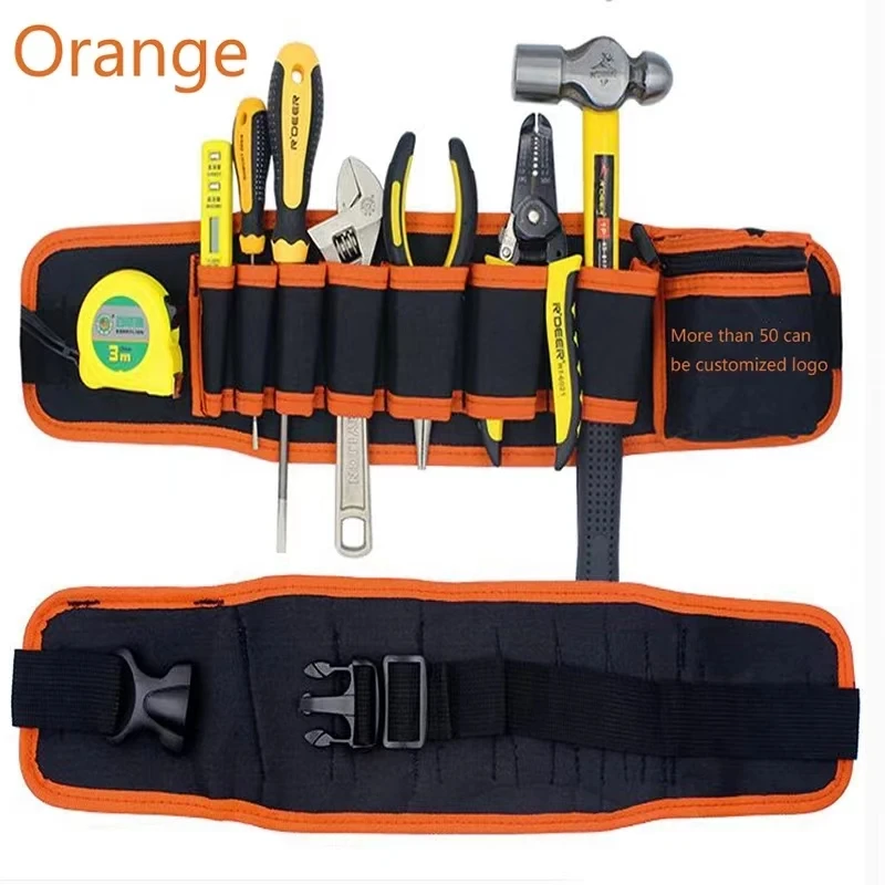 Multi-pockets Tool Bag Waist Pockets Electrician Tool Bag Organizer Carrying Pouch Repair Tools Bag Belt Waist Pocket Case