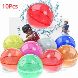 10Pcs Reusable Water Balloons for Kids Adults Outdoor Activities, Kids Pool Beach Bath Toys Water Bomb for Summer Games