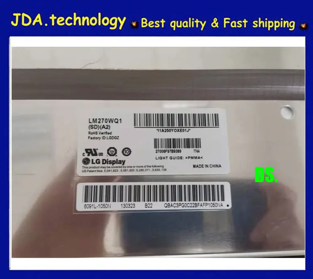 Free EMS/DHL fast shipping      New LCD Display Screen LM270WQ1(SD)(A2) For A1312 IMac 27