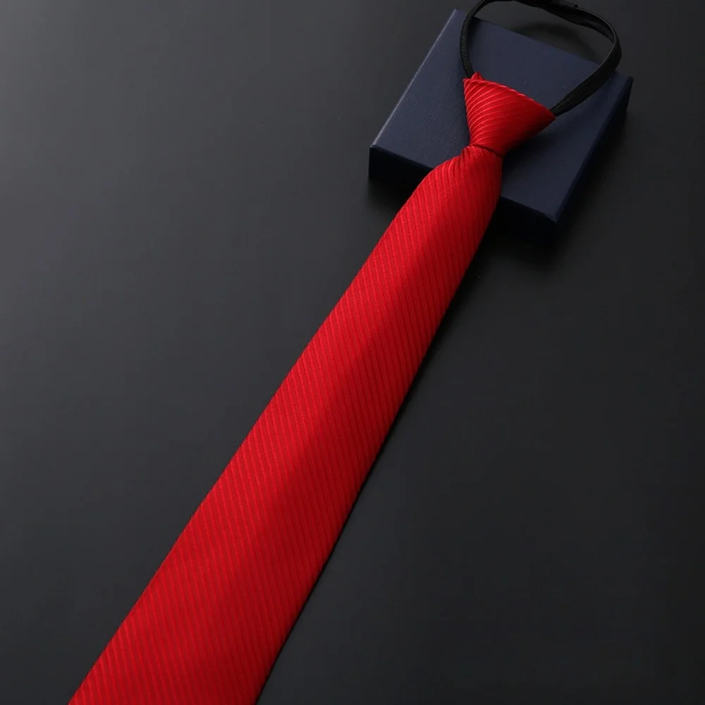 Professionelle Herren-Krawatte mit Reißverschluss, 8 cm, für Business, formelle Anlässe, Arbeit, Mode, Herren-Krawatte für Meetings, Hochzeiten, Alltag. – Detail 9
