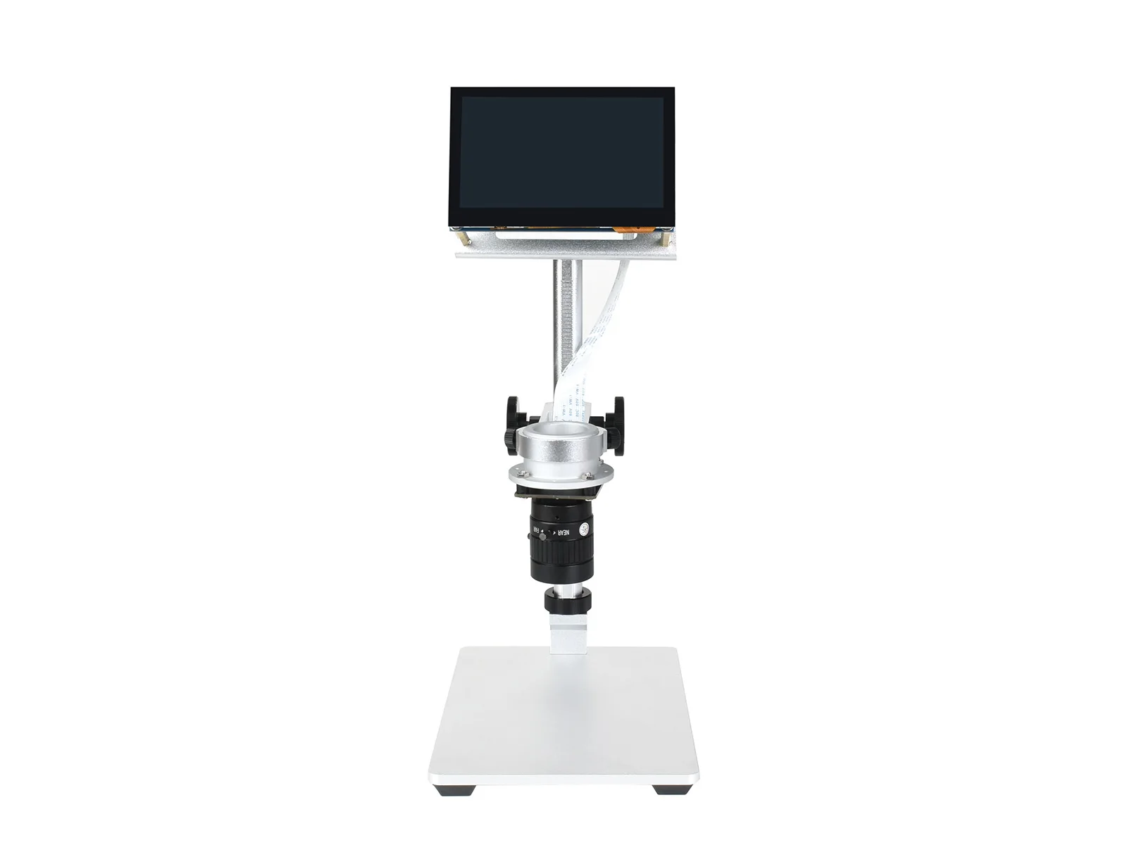 Raspberry Pi Microscope Kit, 12MP Visual Magnification, 4.3inch DSI display,Aluminum Alloy Bracket,Microscope Screen Bracket,