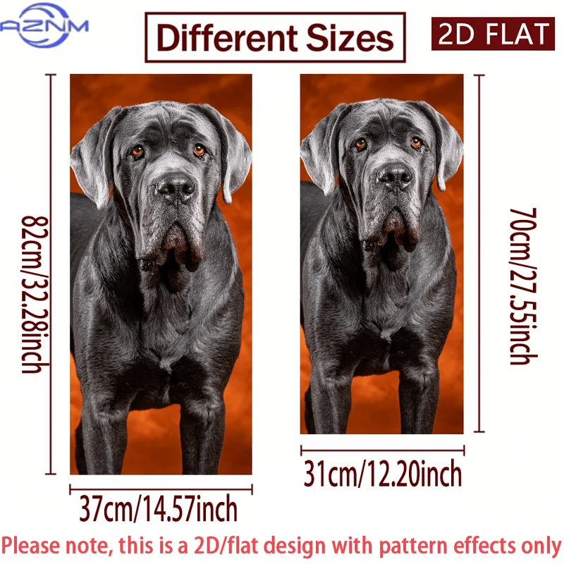 Self-Adhesive PVC Decorative Sticker Featuring a Cane Corso Dog Design, Perfect for Use on Trash Cans Or Walls. This Waterproo