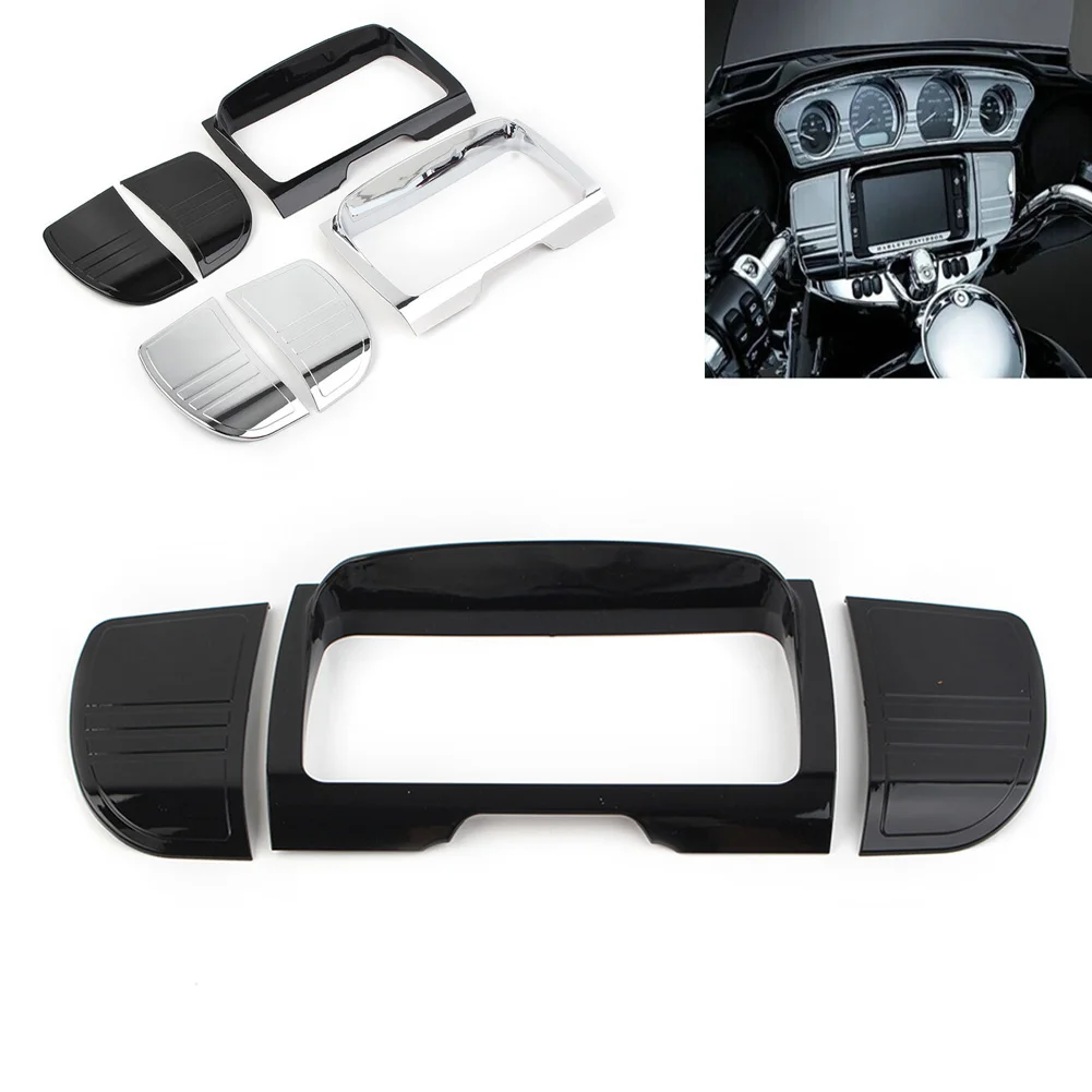 3Pcs/Set Tri Line Stereo Trim Fairing Cover Decorative For Harley Touring Street Glide FLHX 2014-2022