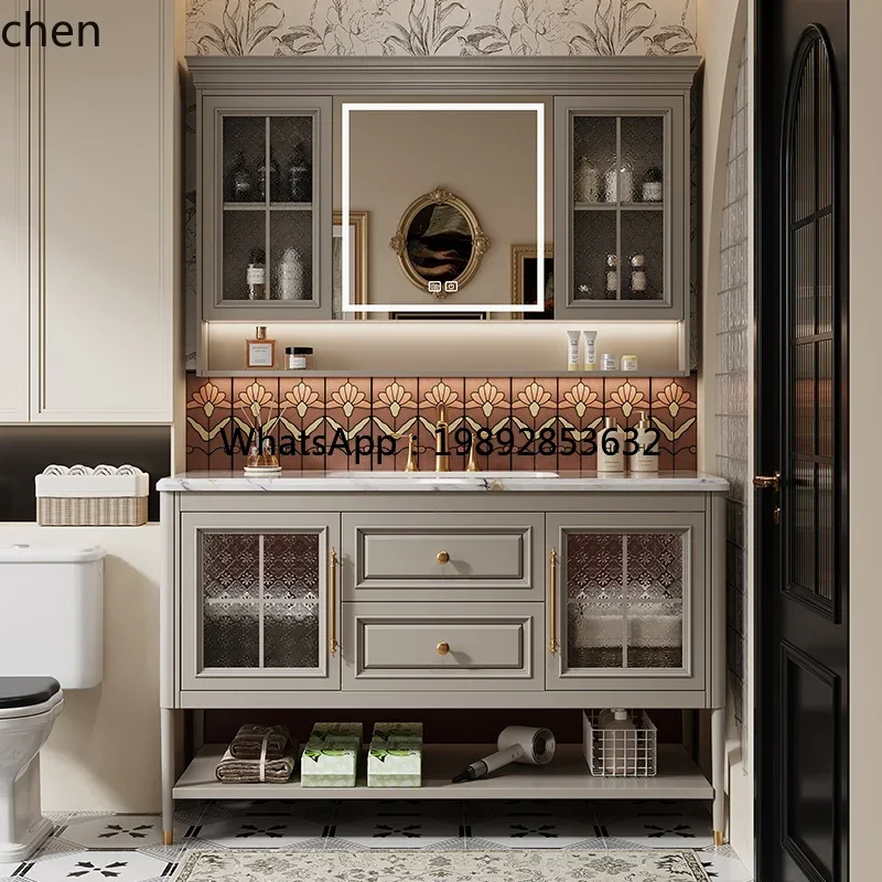 XX bathroom cabinet combination bathroom washstand hand face basin floor ceramic integrated basin