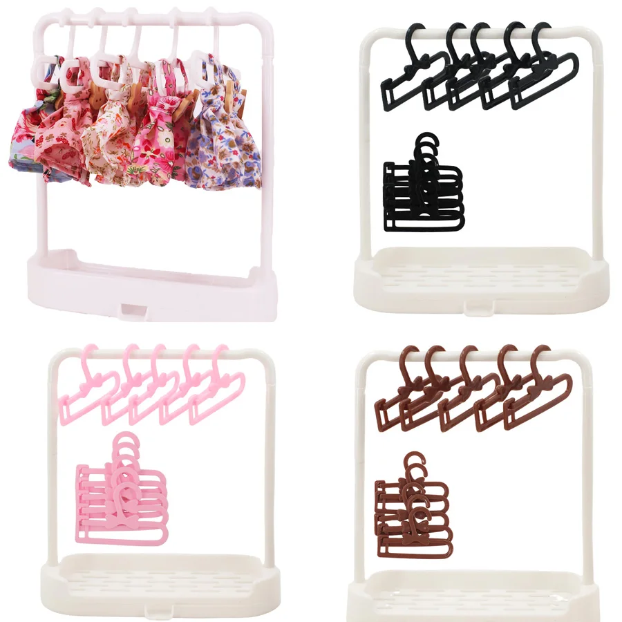 Juego de soporte para ropa de varios colores, accesorios para muñecas de 17cm, 5 unidades/6 unidades/10 unidades/11 unidades, regalo para niños