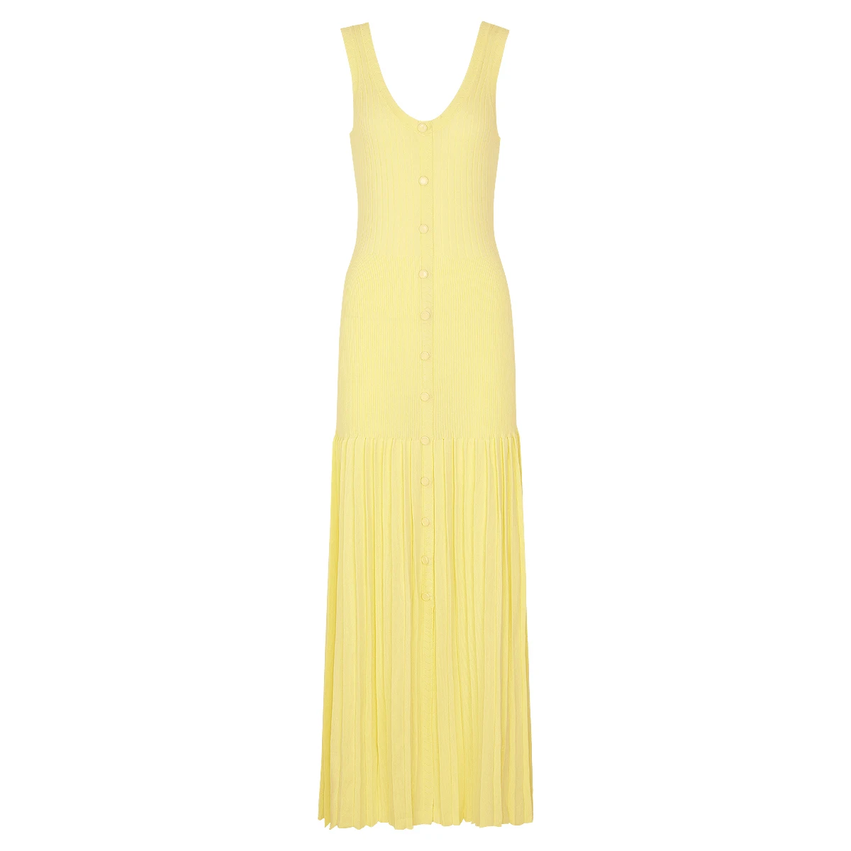 

25210 High-Quality Spring And Summer Women's New Fashionable And Comfortable Socialite Knitted Sleeveless Mid Length Dress