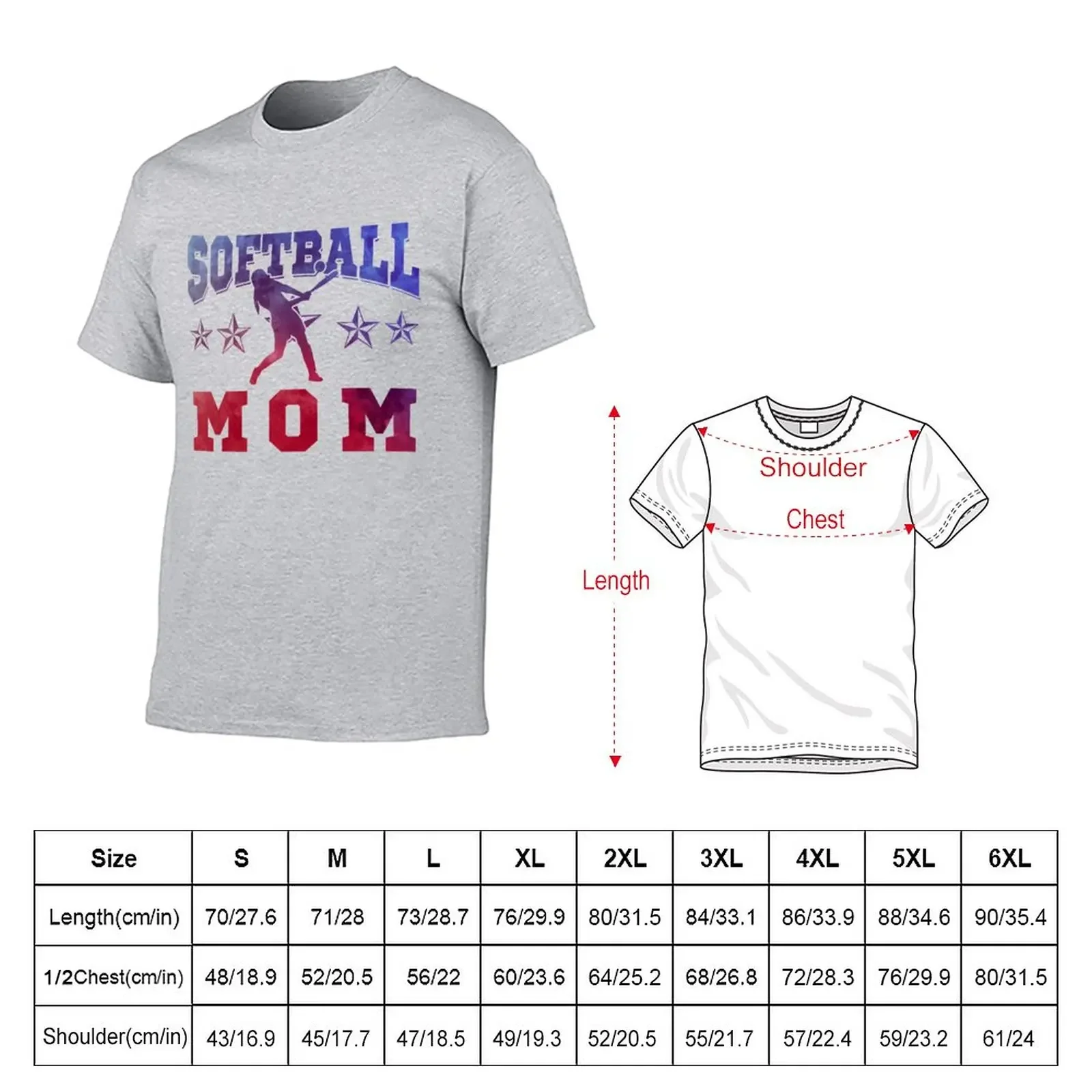 New Softball Mom T-Shirt anime clothes Oversized t-shirt sweat shirts graphics t shirt mens t shirt graphic