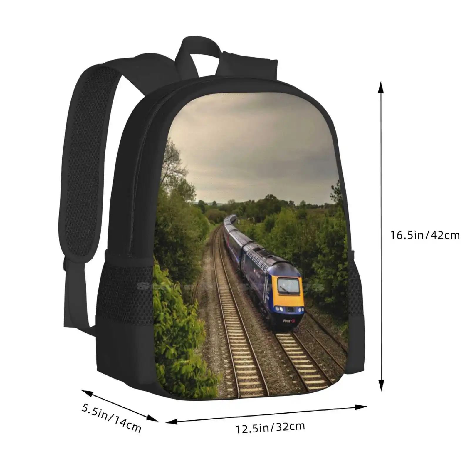 Willand Hst Teen College Student Backpack Pattern Design Bags Willand Hst First Great Western High Speed Train Railways British