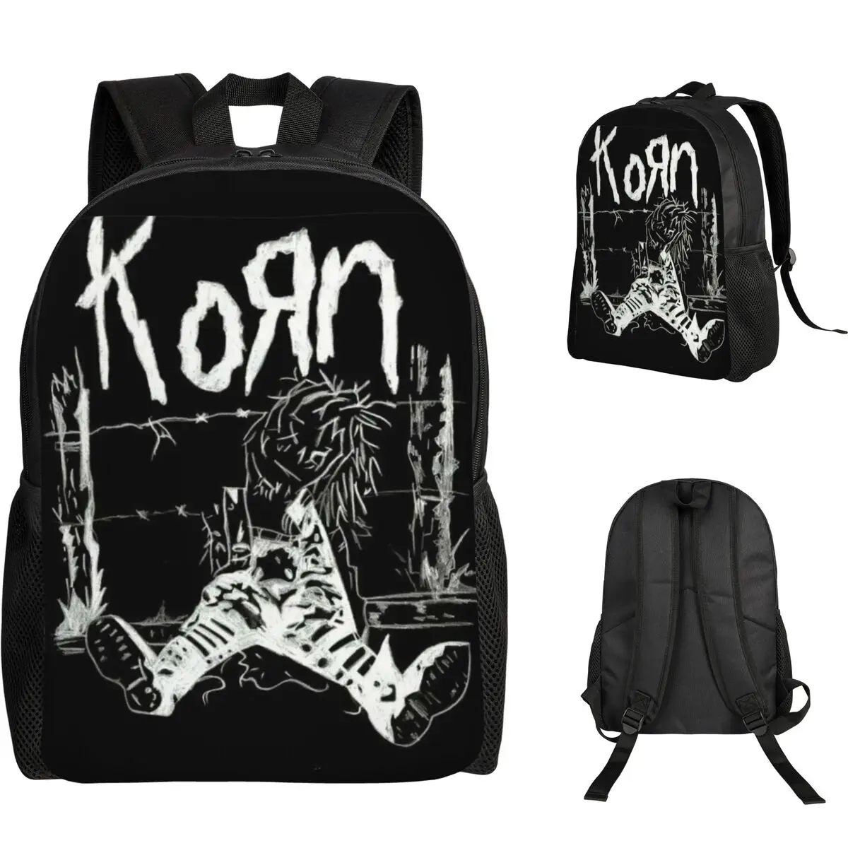 

Korn Rock Music Студенческий рюкзак Школьная сумка Походный дорожный рюкзак для мальчиков и девочек Модная сумка для книг Сумки на плечо