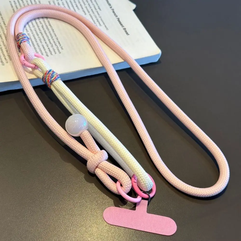 Corde de chaîne pour téléphone portable, Clip arrière, pince arrière 2 en 1, support de Clip arrière réglable, Anti-perte, lanière de téléphone portable