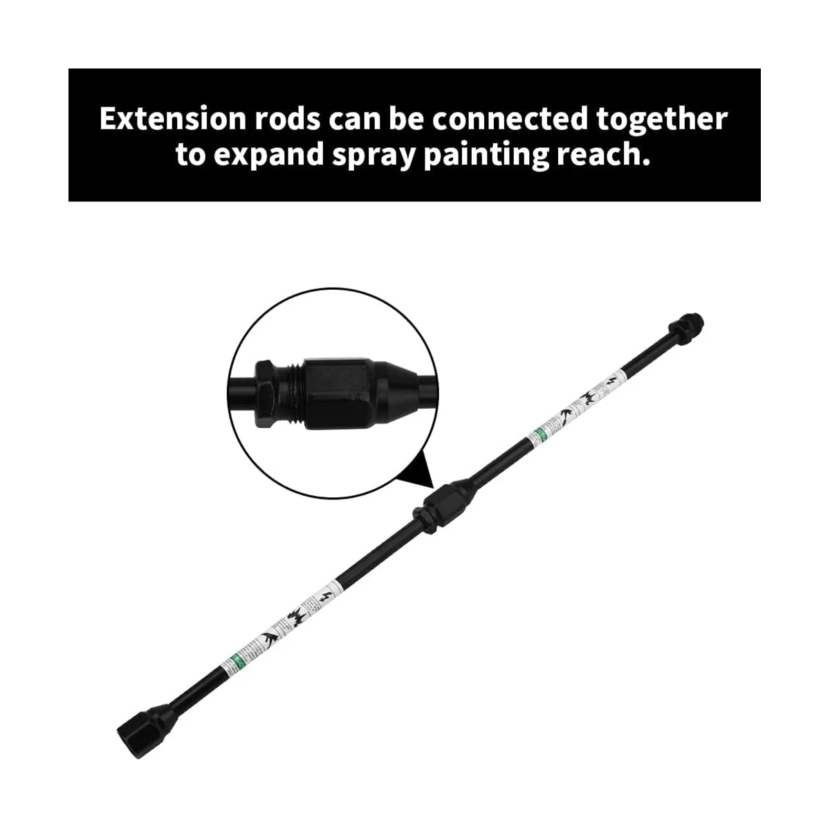 Удлинитель распылителя 12 дюймов (30 см) + сопло 517 + наконечник сопла, Защитная крышка для замены G7/8-14 для безвоздушного распылителя B