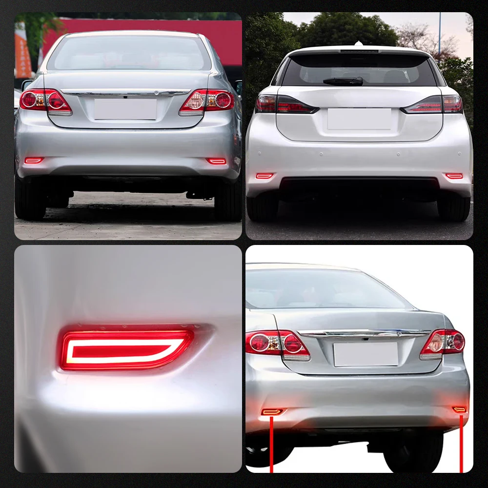 

2Pcs/Pair LED Car Lights Rear Bumper Reflector Light Car Accessories LED Brake Signal Lamp Fit For TOYOTA COROLLA 2011 2012 2013