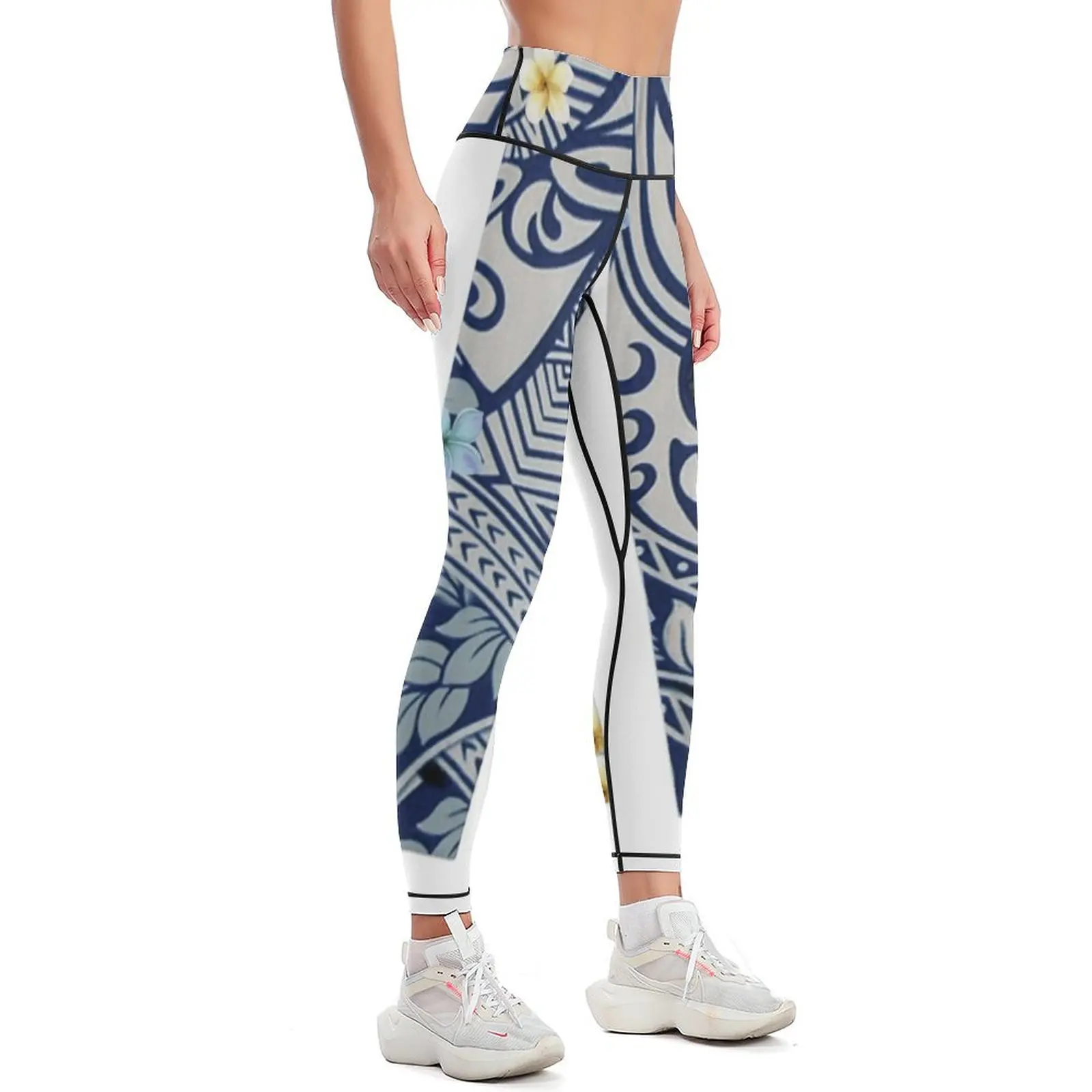 Hawaiian Vintage Tapa Fusion Leggings sports shirts gym sport set push up legging Training pants Womens Leggings